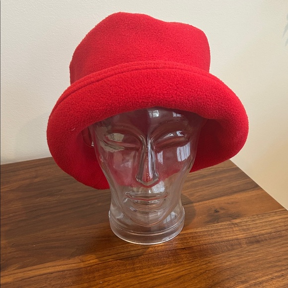 Eddie Bauer Accessories - Eddie Bauer Red Fleece Hat
